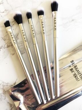 F.A.R.A.H. Eye Perfection 5pc Make-Up Cosmetics Brushes Set NWT